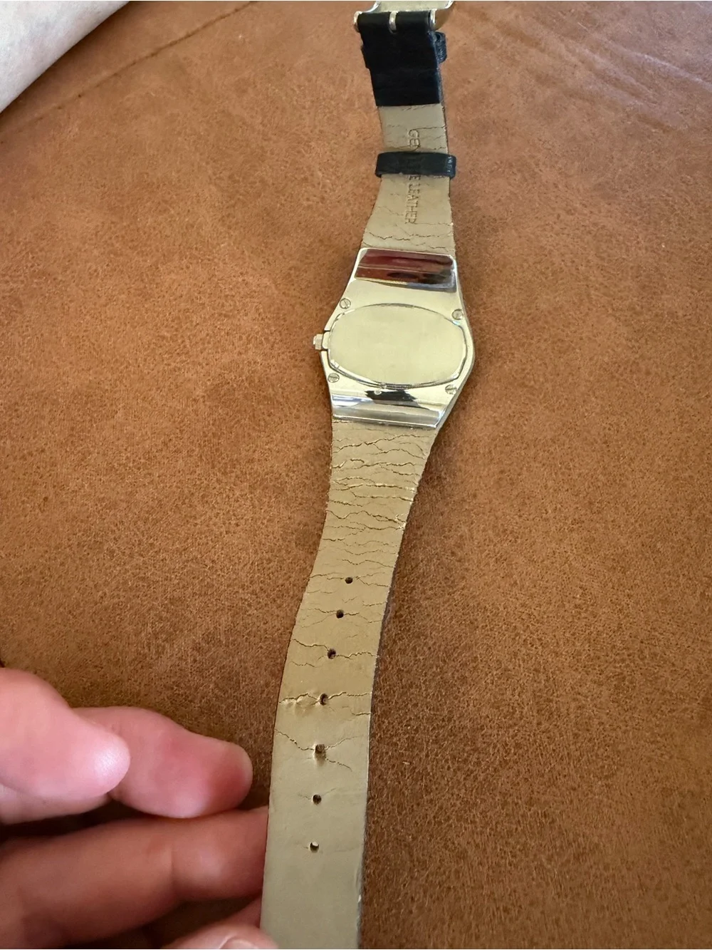 Vintage Anne Klein Women's Watch - Silver-Tone Case, Black Dial, 100ft Water Res
